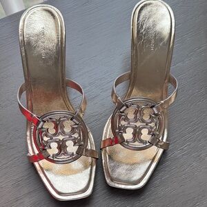 Tory Burch Metallic Sandals